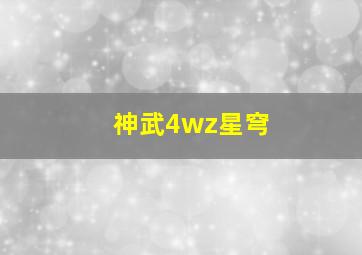 神武4wz星穹