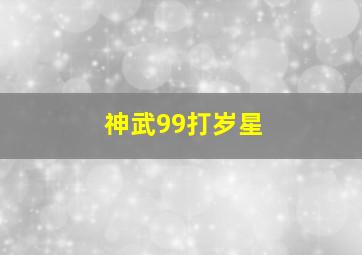 神武99打岁星