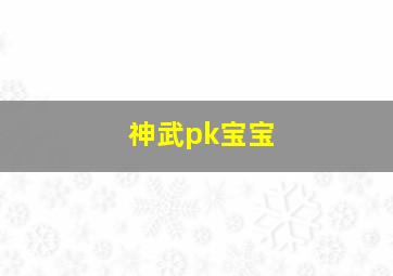 神武pk宝宝