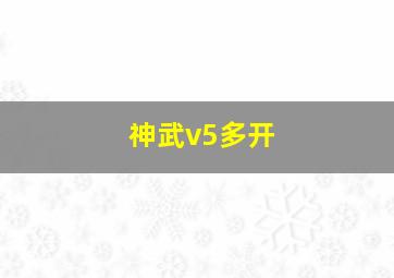 神武v5多开