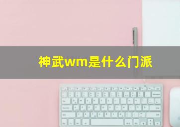 神武wm是什么门派