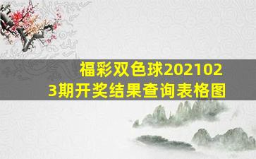 福彩双色球2021023期开奖结果查询表格图