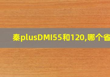 秦plusDMI55和120,哪个省油