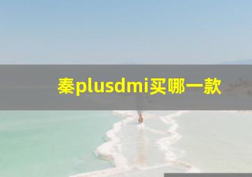 秦plusdmi买哪一款