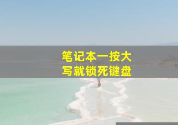 笔记本一按大写就锁死键盘