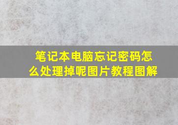 笔记本电脑忘记密码怎么处理掉呢图片教程图解