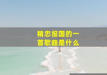 精忠报国的一首歌曲是什么