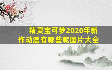 精灵宝可梦2020年新作动漫有哪些呢图片大全