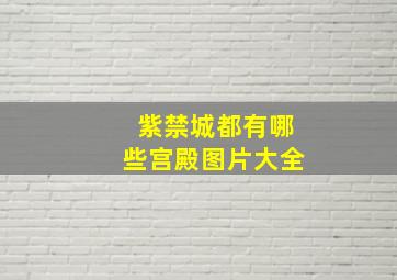 紫禁城都有哪些宫殿图片大全