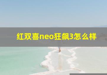 红双喜neo狂飙3怎么样