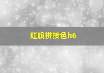 红旗拼接色h6