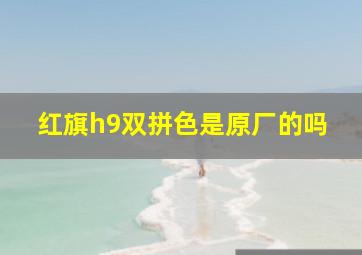 红旗h9双拼色是原厂的吗