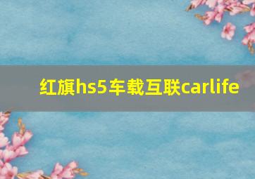 红旗hs5车载互联carlife