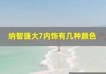 纳智捷大7内饰有几种颜色