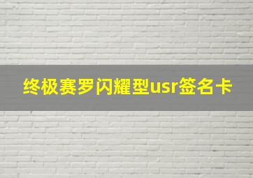 终极赛罗闪耀型usr签名卡