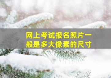 网上考试报名照片一般是多大像素的尺寸