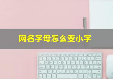 网名字母怎么变小字