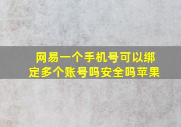 网易一个手机号可以绑定多个账号吗安全吗苹果