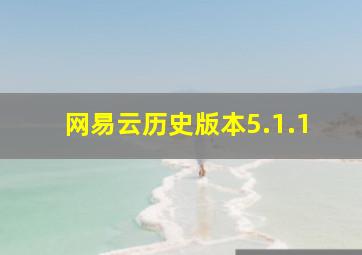 网易云历史版本5.1.1