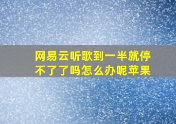 网易云听歌到一半就停不了了吗怎么办呢苹果