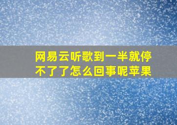 网易云听歌到一半就停不了了怎么回事呢苹果