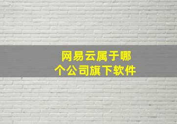 网易云属于哪个公司旗下软件