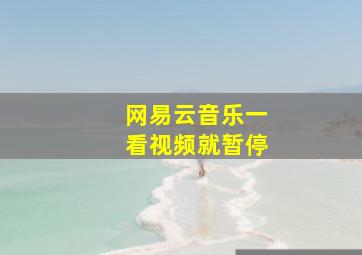 网易云音乐一看视频就暂停