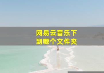 网易云音乐下到哪个文件夹