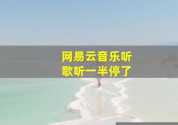 网易云音乐听歌听一半停了