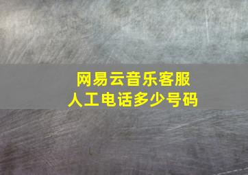 网易云音乐客服人工电话多少号码