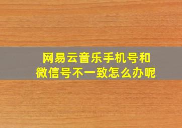 网易云音乐手机号和微信号不一致怎么办呢