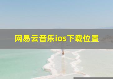 网易云音乐ios下载位置