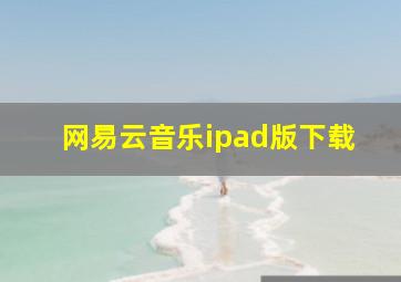 网易云音乐ipad版下载