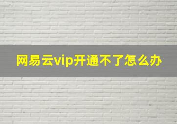 网易云vip开通不了怎么办