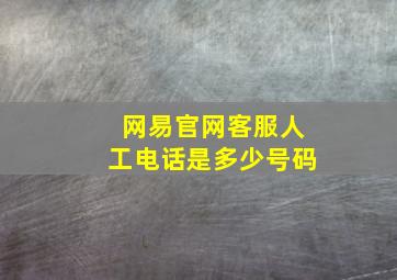 网易官网客服人工电话是多少号码