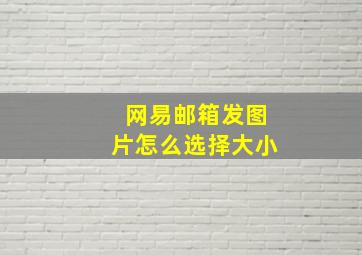 网易邮箱发图片怎么选择大小