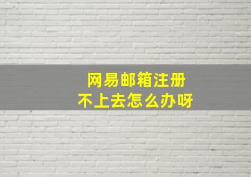 网易邮箱注册不上去怎么办呀