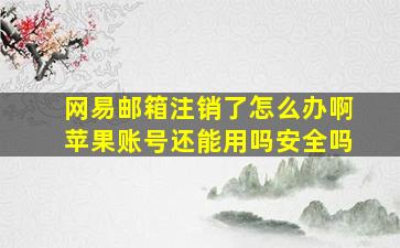 网易邮箱注销了怎么办啊苹果账号还能用吗安全吗