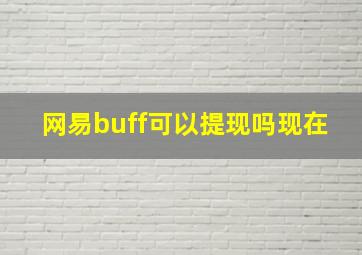 网易buff可以提现吗现在