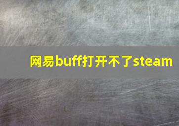 网易buff打开不了steam