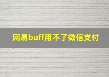 网易buff用不了微信支付