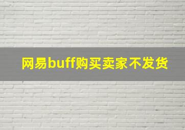 网易buff购买卖家不发货