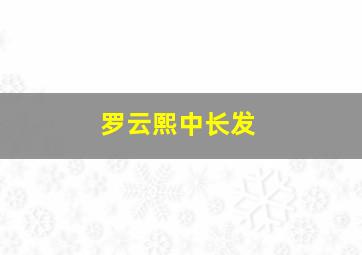 罗云熙中长发