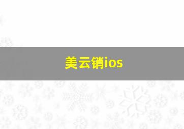 美云销ios