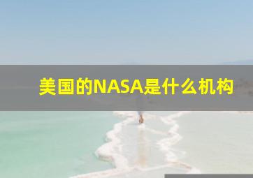 美国的NASA是什么机构