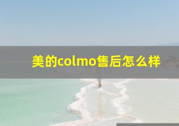 美的colmo售后怎么样