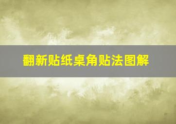 翻新贴纸桌角贴法图解