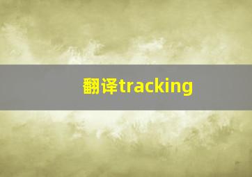 翻译tracking