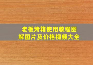 老板烤箱使用教程图解图片及价格视频大全