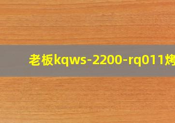 老板kqws-2200-rq011烤箱